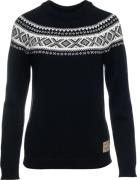 Dale of Norway Women's Vågsøy Wool Sweater Black Offwhite