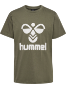 Hummel Kids' hmlTRES T-Shirt Short Sleeve Dusty Olive