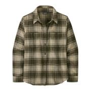 Patagonia Women's Fjord Flannel Shirt Cascade/Pine Needle Green