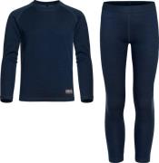 Urberg Juniors' Selje Merino-Bamboo Set Dark Navy/Mallard Blue