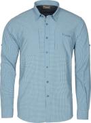 Pinewood Men's Insectsafe Long Sleeve Shirt Fog Blue/Off White