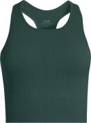 Casall Women's Multi Rib Seamless Padded Sports Top Dark Pine