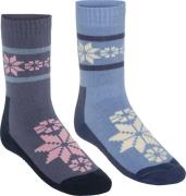 Kari Traa Women's Rusa Wool Sock 2-pack Pastel Light Blue