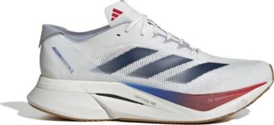 Adidas Men's Adizero Boston 12 Cloud White/Dark Blue/Purple Red