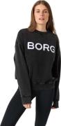 Björn Borg Women's Studio Oversized Logo Sweatshirt Washed Out Black