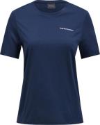 Peak Performance Women's Explore Logo Tee Blue Shadow
