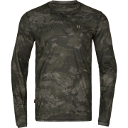 Härkila Men's Noctyx Camo LS T-Shirt Axis Msp Black
