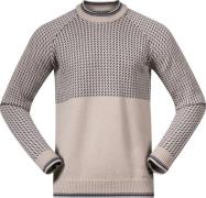 Bergans Men's Alvdal Wool Jumper Sandstone/navy Blue