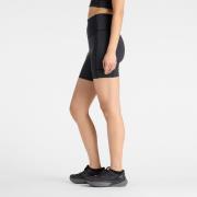 New Balance Women's Sleek Storage Race Short 6" Black