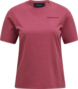 Peak Performance Women's Original Small Logo Tee Wild Rouge
