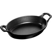 Staub La Cocotte Oval Form/Fat Svart 21 cm 0,7 l