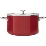 KitchenAid Cookware Collection Gryta m/lock 24 cm, röd