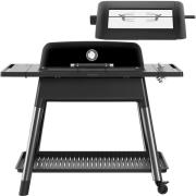 Everdure Furnace gasolgrill + rotisserie, matt svart