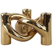 Cooee Design Lykke Three ljusstake, gold