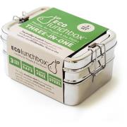 Kitchen Basic ECO Lunchbox Tre-i-Ett Matlåda Rostfritt Stål