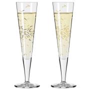 Ritzenhoff Goldnacht champagneglas, 2-pack