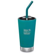 Klean Kanteen Termosmugg med sugrörslock, 473 ml, emerald bay