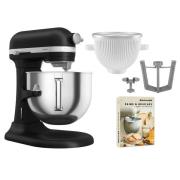 KitchenAid Artisan 5KSM70SHXE köksmaskin 6,6 liter + 5KSMICM Ice Cream...