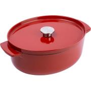 KitchenAid Gjutjärnsgryta oval 30 cm/5,6 liter, empire red