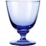 Holmegaard Flow glas på fot 35 cl, mörkblå