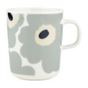 Marimekko Unikko mugg 2,5 dl, vit/grå/sand/blå