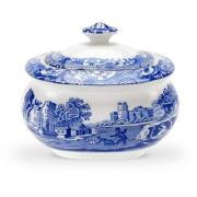 Spode Blue Italian Sockerskål med lock 25 cl