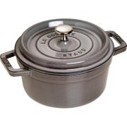 Staub La Cocotte Rund Gryta Grå 20 cm 2,2 l