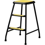 LQ Design Lindqvistpallen, mattsvart pulverlack/yellow