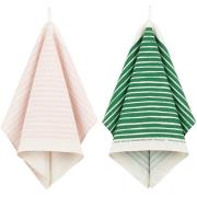 Marimekko Piccolo kökshandduk 2-pack, vit/grön/rosa