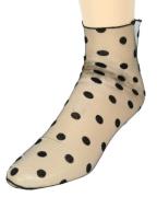 Everneed Cerise Stockings - Mûre - Nylon Ankel Socks Dots