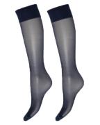 Decoy Silk Look (15 Den) Blue Iris 2-Pack Knee High One Size