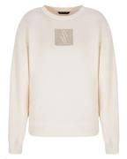 Armani Exchange Woman Logo Sweatshirt White Str. XL