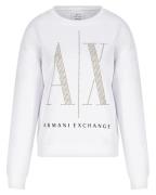 Armani Exchange Woman Sweatshirt White Str. S