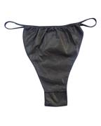 Sibel Disposable Thong Briefs Men 100 Pcs Black - Art P001121