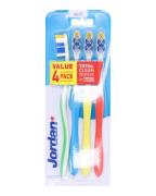Jordan Tandbørste Value 4 Pack Total Clean Soft   4 stk.