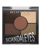 Rimmel London Scandaleyes 002 Brixton Brown 5 Pan Pallet 3 g