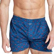 Jockey Kalsonger Woven Poplin Boxer Shorts Blå/Röd bomull Small Herr