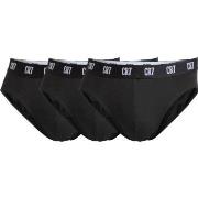 CR7 Cristiano Ronaldo Kalsonger 3P Basic Brief Svart bomull Small Herr