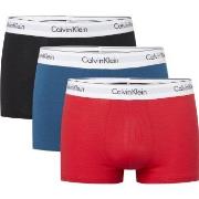 Calvin Klein Kalsonger 3P Modern Cotton Stretch Trunk Röd/Blå bomull M...