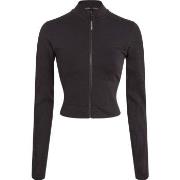 Calvin Klein Sport Seamless Zip Up Jacket Svart polyamid Medium Dam