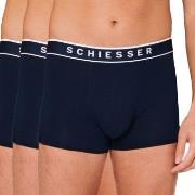 Schiesser Kalsonger 3P 95-5 Organic Cotton Rio Boxer Mörkblå Small Her...