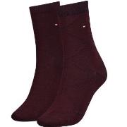 Tommy Hlfiger Women Graphic Argyle Sock Strumpor 2P Vinröd Strl 39/42 ...