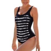 Wiki Isabella Classic Swimsuit Svart Mönster 38 Dam