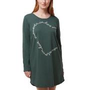 Triumph Long Sleeve Nightdress NDK 03 Mörkgrön 38 Dam