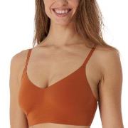 Schiesser BH Invisible Soft Bustier Padded Bralette Rostorange 38 Dam