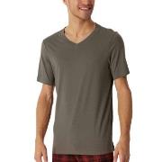 Schiesser Mix Plus Relax T Shirt Brun 50 Herr