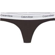 Calvin Klein Trosor Modern Cotton Naturals Thong Brun Small Dam