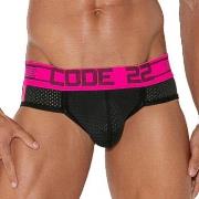 Code 22 Kalsonger Motion Push-Up Brief Svart/Rosa Small Herr