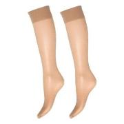 Decoy Strumpor 2P Soft Lux 15 DEN Knee-high Socks Beige polyamid One S...