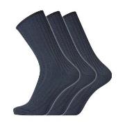 Dovre Strumpor 3P Wool No-Elastic Socks Marin Strl 45/48 Herr